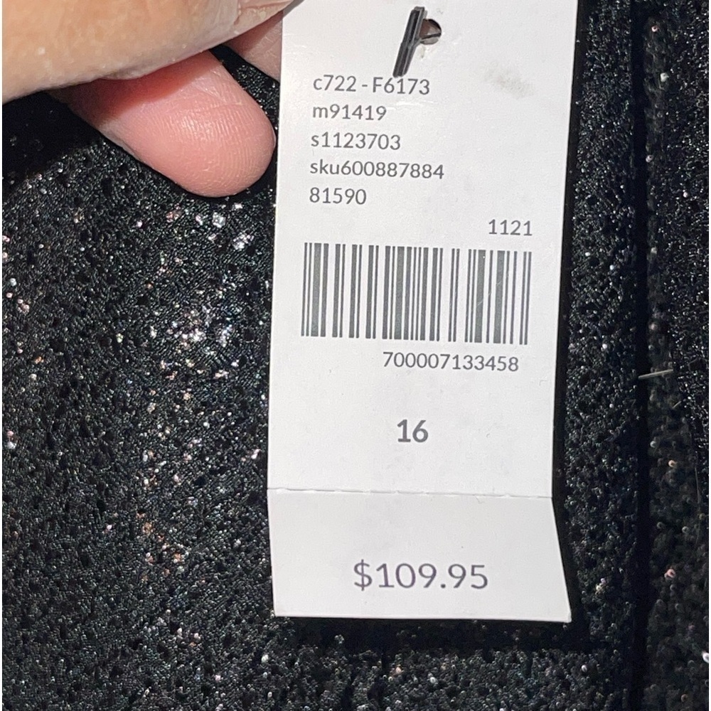 NWT Lane Bryant Surplice Foil Ombré faux wrap dress. Size 16 - Picture 7 of 7